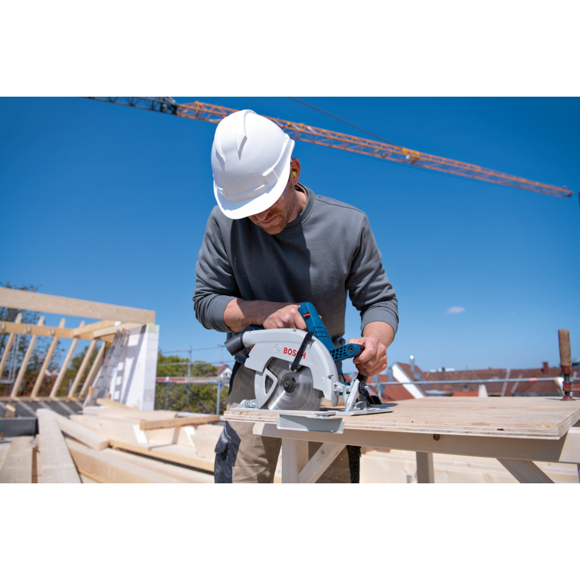 Akumuliatorinis diskinis pjūklas Bosch GKS 18V-68, 18V (be akum. ir krov.) 06016C9000 1