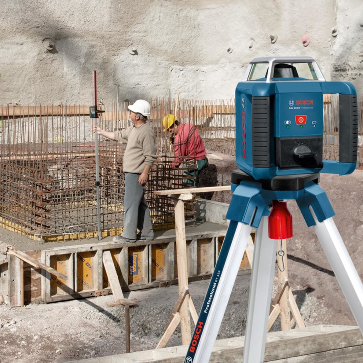 Rotacinis lazerinis nivelyras Bosch GRL 400 H, 2x1.5V D 0601061805 1 Rotacinis lazerinis nivelyras Bosch GRL 400 H, 2x1.5V D 0601061805 1