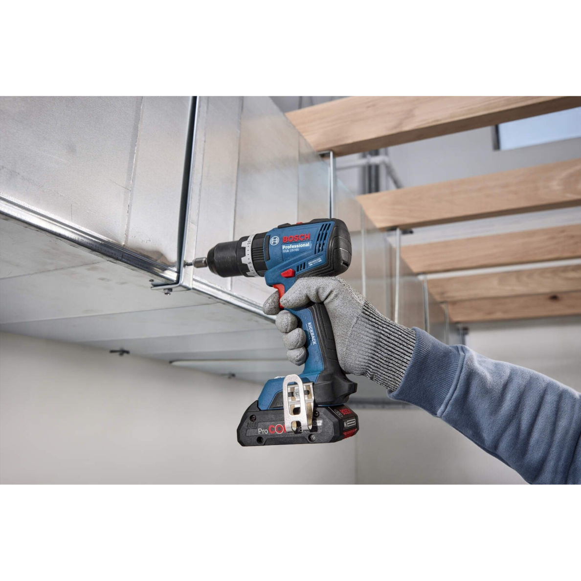 Akum. suktuvas-gręžtuvas Bosch GSB 18V-65, 18V, 2x2.0 Ah, 06019N3100 1 Akum. suktuvas-gręžtuvas Bosch GSB 18V-65, 18V, 2x2.0 Ah, 06019N3100 1