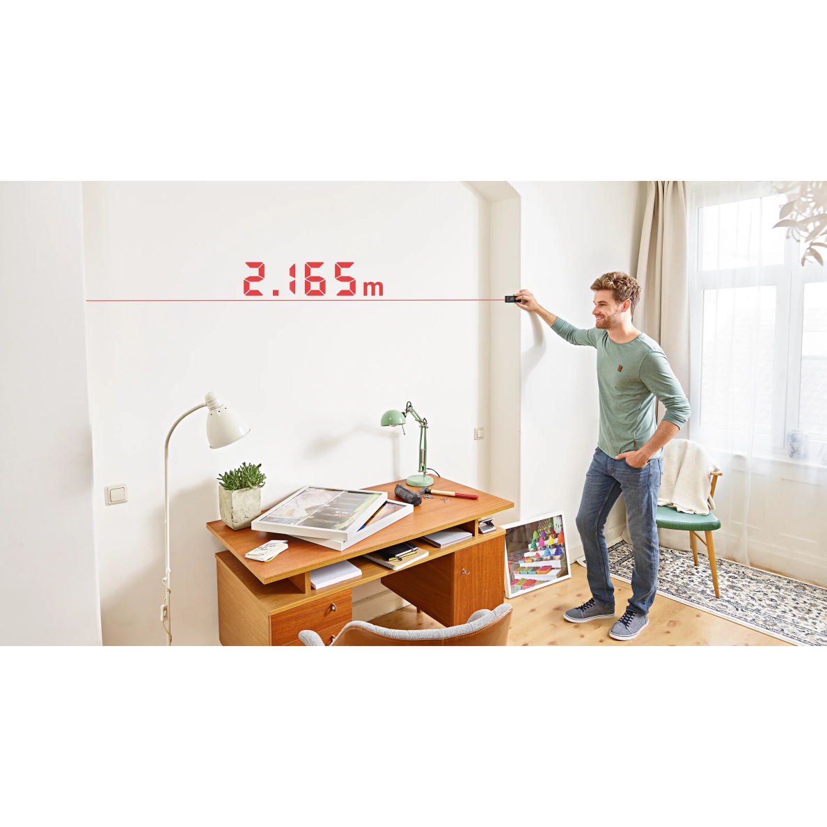 Lazerinis atstumų matuoklis Bosch Zamo IV, 0603672900 1 Lazerinis atstumų matuoklis Bosch Zamo IV, 0603672900 1