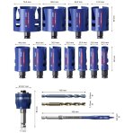 Gręžimo karūnų rinkinys Bosch, 20-76 mm, 15 vnt., 2608900489