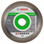Deimantinis pjovimo diskas Bosch BEST FOR CERAMIC EXTRACLEAN TURBO, 125 mm, 2608602479