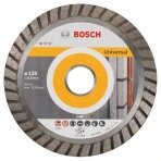 Deimantinis pjovimo diskas Bosch PROFESSIONAL FOR UNIVERSAL TURBO, 125 mm, 2608602394