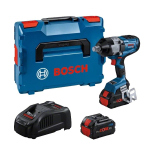 Aakum. smūginis veržliasukis Bosch GDS 18V-1600 HC, 18V, 2x8.0Ah, 06019M1002