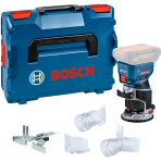 Akumuliatorinė kantų freza Bosch GKF 18V-8 Professional 18 V (be akum. ir krov.) + L-BOXX 136, 06016C2001
