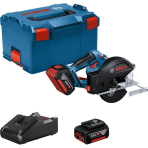 Akumuliatorinis diskinis pjūklas Bosch GKM 18V-50, 18V, 2x5.0Ah, 06016B8002