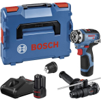 Akumuliatorinis suktuvas-gręžtuvas Bosch Bosch GSR 12V-35 FC, 12 V, 2x3,0 Ah, 06019H3009