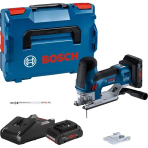 Akumuliatorinis siaurapjūklis Bosch GST 18V-155 SC, 18V, 2x4.0Ah, 06015B0002