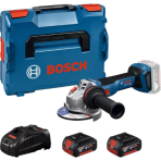 Akumuliatorinis kampinis šlifuoklis Bosch GWS 18V-11 S, 125mm, 18V, 2x5.0Ah, 06019N4002