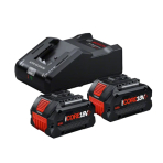 Akum. ir kroviklių rinkinys Bosch 2x8.0Ah PC , GAL 18V-160, 1600A02X03