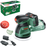 Akum. ekscentrinis šlifuoklis Bosch UniversalOrbit18V-20,1x2,0Ah, 18V 06033E4102