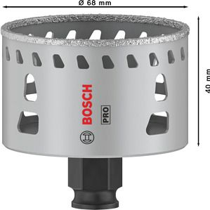 Gręžimo karūnėlė Bosch 8mm PRO Tile PC Plus 2608901569 Gręžimo karūnėlė Bosch 8mm PRO Tile PC Plus 2608901569