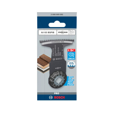 Geležtė daugiafunkciniam įrankiui Bosch AII 65 BSPIB, Multi Mat. 65 x 40 mm, 1vnt. STARLOCK 2608669082 Geležtė daugiafunkciniam įrankiui Bosch AII 65 BSPIB, Multi Mat. 65 x 40 mm, 1vnt. STARLOCK 2608669082