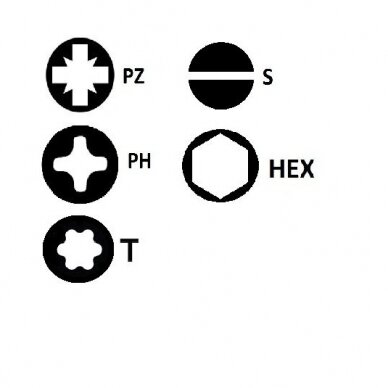 Sukimo antgalių kompl. Bosch Mini X-line, PH, PZ, T, S, HEX, 24 vnt.+magn. laikiklis, 2607019676 1 Sukimo antgalių kompl. Bosch Mini X-line, PH, PZ, T, S, HEX, 24 vnt.+magn. laikiklis, 2607019676 1