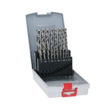 Spiralinių grąžtų rinkinys Bosch 25 HSS-G, 25 vnt. 2608587017