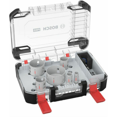 Gręžimo karūnėlių komplektas Bosch 9 Multi Material PC Plus, 2608594424