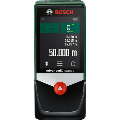 Lazerinis atstumų matuoklis Bosch Advanced Distance 50C, 0603672202 1 Lazerinis atstumų matuoklis Bosch Advanced Distance 50C, 0603672202 1