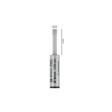 Deimantinis grąžtas Bosch PRO Ceramic, 6x33mm, 2608599053