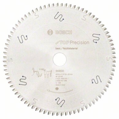 Pjovimo diskas Bosch, 254 x 30 x 2,3 mm, 80 2608642098