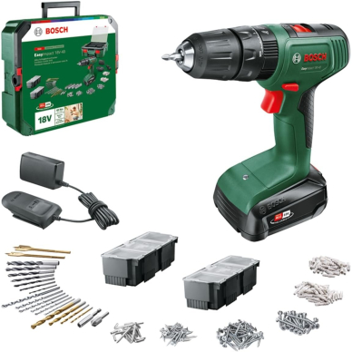 Smūginis suktuvas-gręžtuvas Bosch 18V-40, 18 V, 1x2Ah, 06039D810C