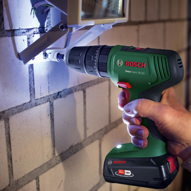 Smūginis suktuvas-gręžtuvas Bosch 18V-40, 18 V, 1x2Ah, 06039D810C 2
