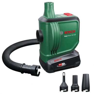 Akumuliatorinė oro pompa Bosch EasyInflate 18V-500 1x2,0 (0603947201) 1 Akumuliatorinė oro pompa Bosch EasyInflate 18V-500 1x2,0 (0603947201) 1