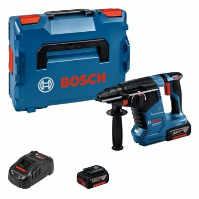 Akumuliatorinis perforatorius Bosch GBH 18V-24 C, 18V, 2x5.0Ah, 0611923003
