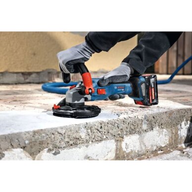 Akumuliatorinis kampinis šlifuoklis Bosch GBR 18V-15 S, 18V, (be akum. ir krov.) 0601776201 2 Akumuliatorinis kampinis šlifuoklis Bosch GBR 18V-15 S, 18V, (be akum. ir krov.) 0601776201 2