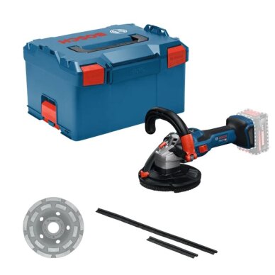 Akumuliatorinis kampinis šlifuoklis Bosch GBR 18V-15 S, 18V, (be akum. ir krov.) 0601776201