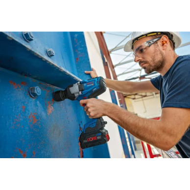 Akum. smūginis veržliasukis Bosch GDS 18V-1600 HC, 18V (be akum. ir krov.) 06019M1001 1