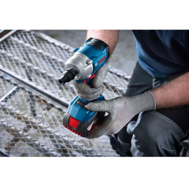 Akumuliatorinis veržliasukis Bosch GDS 18V-350, 18V, 2x4.0Ah, 06019M5022 3