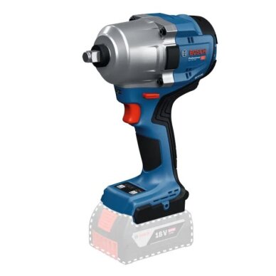 Akumuliatorinis smūginis veržliasukis Bosch GDS 18V-780, 18V (be akum. ir krov.) 06019P4003 1