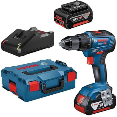 Akumuliatorinis suktuvas-gręžtuvas Bosch GSR 18V-55, 18V, 3x5.0Ah, 0615990L8D