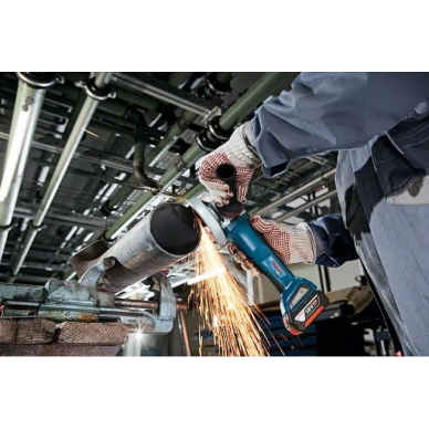 Akum. kampinis šlifuoklis Bosch GWS 18V-10 P, 18V, 2x5.0Ah, 06019J4101 1