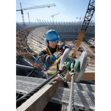 Akumuliatorinis kampinis šlifuoklis Bosch GWS 18V-10 P, 18V (be akum. ir krov.) 06019J4102 2