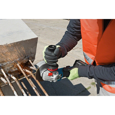 Akum. kampinis šlifuoklis Bosch GWS 18V-10 PSC, 18V, 2x5.5Ah, 06019G3F0E 2