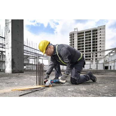 Akumuliatorinis kampinis šlifuoklis Bosch GWS 18V-11, 125mm, 18V (be akum. ir krov.) 06019N4100 1 Akumuliatorinis kampinis šlifuoklis Bosch GWS 18V-11, 125mm, 18V (be akum. ir krov.) 06019N4100 1