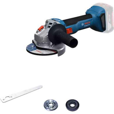 Akumuliatorinis kampinis šlifuoklis Bosch GWS 18V-8, 18V (be akum. ir krov.) 06019N9000