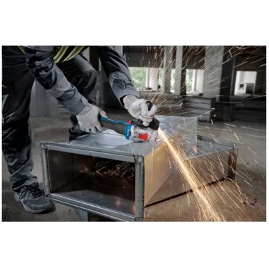 Akum. kampinis šlifuoklis Bosch GWX 18V-8 125mm, 18V, 2x4.0Ah 06019N9102 2