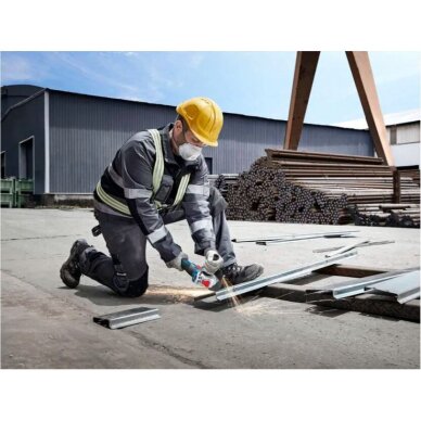 Akum. kampinis šlifuoklis Bosch GWX 18V-8 125mm, 18V, 2x4.0Ah 06019N9102 3