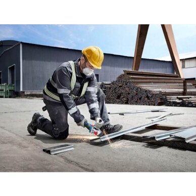 Akumuliatorinis kampinis šlifuoklis Bosch GWX 18V-8 125mm, 18V (be akum. ir krov.) 06019N9101 3