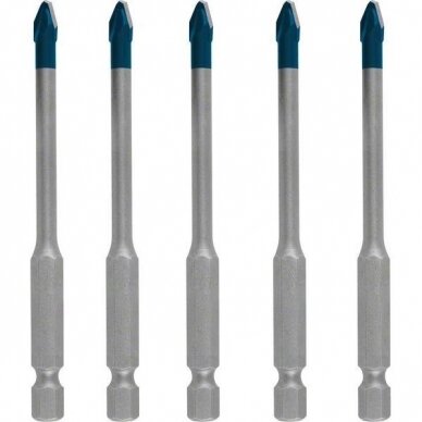 Grąžtas plytelėms Bosch, 5,0x90 mm, 5 vnt., 2608900598