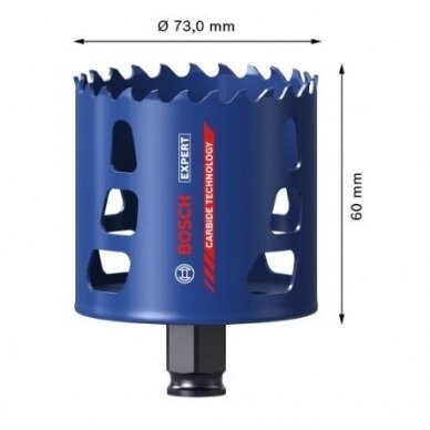 Gręžimo karūna Bosch 2608900435, 73 mm 1 Gręžimo karūna Bosch 2608900435, 73 mm 1