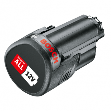 Akumuliatorius Bosch PBA 12 V, 2,0 Ah 1 Akumuliatorius Bosch PBA 12 V, 2,0 Ah 1