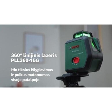 Bosch PLL360-15G Kryžminių linijų lazeris 0603663K00 2