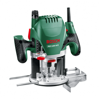 Elektrinė vertikali freza Bosch POF 1400 ACE, 1,4 kW Elektrinė vertikali freza Bosch POF 1400 ACE, 1,4 kW