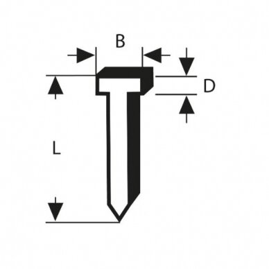 Vinys Bosch, tipas 48, 1.8x1.45x14 mm, 1000 vnt., 1609200393 1 Vinys Bosch, tipas 48, 1.8x1.45x14 mm, 1000 vnt., 1609200393 1