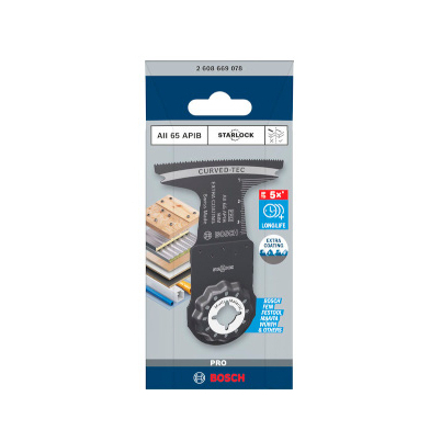 Geležtė daugiafunkciniam įrankiui Bosch AII 65 APIB, Multi Mat. 65 x 40mm, 1vnt. STARLOCK 2608669078 Geležtė daugiafunkciniam įrankiui Bosch AII 65 APIB, Multi Mat. 65 x 40mm, 1vnt. STARLOCK 2608669078