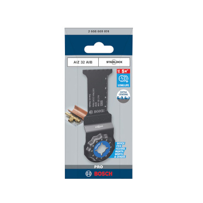 Geležtė daugiafunkciniam įrankiui Bosch AIZ 32 ABI, NF Metal 32 x 50mm, 1 vnt. STARLOCK 2608669074 Geležtė daugiafunkciniam įrankiui Bosch AIZ 32 ABI, NF Metal 32 x 50mm, 1 vnt. STARLOCK 2608669074