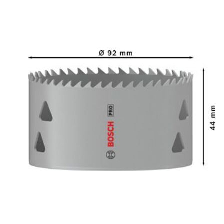 Gręžimo karūna Bosch HSS-Bimet. 92 mm, 2608901531 Gręžimo karūna Bosch HSS-Bimet. 92 mm, 2608901531
